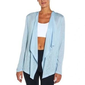Wildfox Sweaters Wildfox Sweet Light Blue Open Front Hooded Cardigan